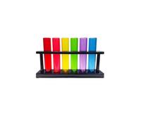 VZZCGJVT Gioco d'Acqua Montessori per l'insegnamento dell'AIDS, Materiali per Giochi d'Acqua Aperti per Neonati, Giocattoli per l'educazione precoce e l'intelligenza,Rainbow Test Tube