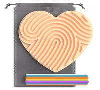 VZZCGJVT Pannello di attività sensoriali Montessori, Trainer per l'integrazione sensoriale del Bambino, calmante per l'ansia, l'ADHD e l'autismo,Rosa,Heart Shaped