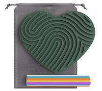 VZZCGJVT Pannello di attività sensoriali Montessori, Trainer per l'integrazione sensoriale del Bambino, calmante per l'ansia, l'ADHD e l'autismo,Verde,Heart Shaped