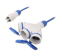 W-01181 Cavo di prolunga femmine: 3 PUR blu 3x15mm² 10m 16A KEL
