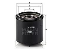 W 1228 MANN-FILTER Filtro olio per ISUZU