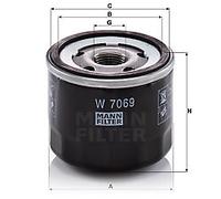 W 7069 MANN-FILTER Filtro olio per HONDA,SSANGYONG