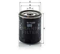 Filtro olio MANN-FILTER W 712/82