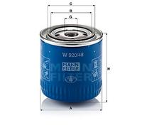 Filtro olio MANN-FILTER W 920/48