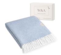 W&A Coperta Estiva 130x170 cm - Telo Divano in Cotone Bou operta Leggera per Terrazza, Pique-Nique e Arredo Casa, con Scatola Regalo (Cartazucchero)