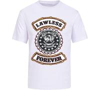 W.A.S.P. Lawless Forever Wasp T-Shirt Unisex Mens Fashion Shirt Cotton Tee Shirts Short Sleeve White White