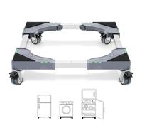 W B D WEIBIDA Carrello Lavatrice con 4 Ruote con Bloccaggio, Carico Pesante 200KG Base, Larghezza Regolabile 40-62cm Mobile anche per Asciugatrice e frigorifero