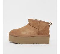 Ugg - Stivaletti con plateau - Classic Ultra Mini Platform Chestnut per Donne in Pelle - Taglia 10 US - Marrone Marrone 10 US