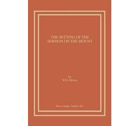 W., D. Davies The Setting of the Sermon on the Mount (Tascabile)
