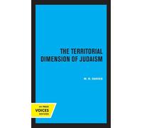 W. D. Davies The Territorial Dimension of Judaism (Tascabile) Quantum Books