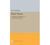 W.D. Redfern Paul Nizan (Tascabile) Princeton Legacy Library