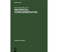 W. de Geest Sentential Complementation (Copertina rigida) Linguistic Models