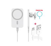 (W e Ring) Caricabatterie da auto wireless veloce 30W Qi Supporto magnetico per telefono da auto per