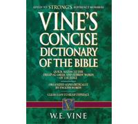 W. E. Vine Vine's Concise Dictionary of Old and New Testament Words (Tascabile)