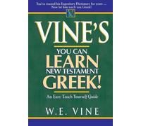 W. E. Vine Vine's Learn New Testament Greek (Tascabile)
