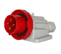 GEWISS GW 60430 SPINA FISSA DA PARETE A 90° IP67 3P+T 16A 380-415V 50/60HZ ROSSO