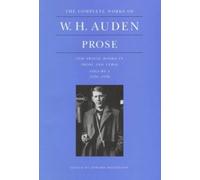 W. H. Auden The Complete Works of W. H. Auden: Prose, Volume (Copertina rigida)