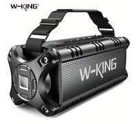 W-KING altoparlante Bluetooth, 90W Peak 50W RMS IPX6 altoparlanti impermeabili Bluetooth Wireless, Black