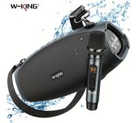 W-KING (120W PEAK) Altoparlanti Bluetooth portatili ad alto volume da 70W con microfono wireless,