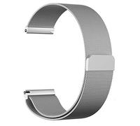 W-L Cinturino Orologio Cinturini Strap 16 Millimetri 18 Millimetri 20 Millimetri 22 Millimetri Universale Loop Modo Dell'acciaio Inossidabile Donne Strap Bracciale Uomo (Color : Silver)