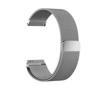 W-L Cinturino Orologio Mesh Loop cinturini 16 millimetri 18 millimetri 20 millimetri 22 millimetri 24 millimetri in oro rosa Nero Bracciale cinturino da polso cinturino (Band Color : Silver)