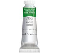 W&N Professional Acquerello extrafine per artisti, colori vivaci di altissima qualità, luminosità e brillantezza, resistenti alla luce - Verde Cinabro, 14ml