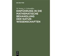 W Nernst Arthur Einführung in Die Mathematische Behandlung De (Copertina rigida)