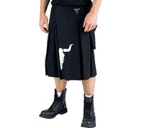 W:O:A Wacken Open Air Wacken Uomo Gonna al Ginocchio Nero 100% Cotone