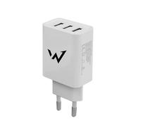 W onder Full Power - Caricabatterie per smartphone e tablet, 15 W, 3 porte USB-A, colore: bianco