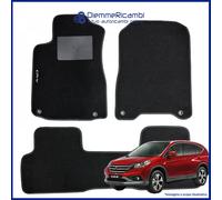 W-Parts Serie 4 TAPPETI - TAPPETINI in Moquette Neri per HONDA CR-V dal 12 -> 18