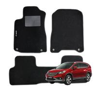 W-Parts Serie 4 TAPPETI - TAPPETINI in Moquette Neri per HONDA CR-V dal 12 -> 18