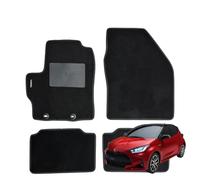 W-Parts Serie 4 TAPPETI - TAPPETINI in Moquette Neri per TOYOTA YARIS IV -2020->