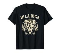 W Viva La Biga Scritta Simpatica Pizzaiolo Panettiere Maglietta