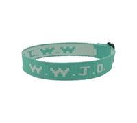 W.W.J.D. Orologio da polso per ragazzi di età compresa tra 11 e 15 anni, con stampa monogramma, cinturino da polso, bracciale unisex, regolabile, orecchini a pressione (GN1, taglia unica)
