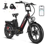 W Wallke H7 bici elettrica 1200W/2000W doppio motore passo attraverso Ebike 40Ah/60Ah bicicletta elettrica 20*4 ''Fat Tire E-Bike con controllo APP H7 AWD 60AH-White