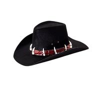 WIDMANN MILANO PARTY FASHION 25471 - Cappello Dandy con denti di coccodrillo, nero, cappello da cowboy, esploratore, cacciatore di coccodrilli, costumi di carnevale