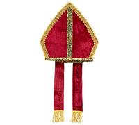 W WIDMANN MILANO Party Fashion 00078 - Cappello da Babbo Natale, mitra, vescovo, chiesa, cappello, copricapo, accessorio, carnevale, festa a tema