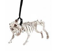 W WIDMANN MILANO Party Fashion 01373 - Scheletro di cane con guinzaglio, 45 cm, decorazione per feste, Halloween, carnevale, festa a tema