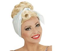 W WIDMANN MILANO Party Fashion 01851 - Parrucca rockabilly pin-up girl, bionda,