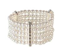W WIDMANN MILANO Party Fashion - 01894 - Bracciale di perle, strass, gioielli, bracciale da donna, bracciale da uomo, bigiotteria, costumi in maschera, accessori