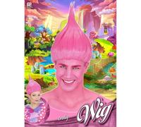 W WIDMANN MILANO Party Fashion 02098 - Perücke Troll, pink, Kobold, Karneval, Mottoparty