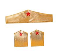 W WIDMANN MILANO Party Fashion 03374 - Set Super Hero Girl, fascia e scaldamuscoli, accessori, superdonne, carnevale, feste a tema