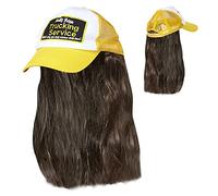 W WIDMANN MILANO Party Fashion - 05934 - Berretto Camionista con capelli, regolabile, berretto, cappello, copricapo, accessorio, festa a tema, carnevale