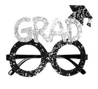 W WIDMANN MILANO Party Fashion 07052 - Occhiali da laureato, con glitter, accessorio per costume, accessorio, carnevale, festa a tema