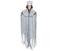 W WIDMANN MILANO Party Fashion - 10044 10044-Scheletro con Catena Lampeggiante, 120 cm, Decorazione da Appendere, Fantasma, Spaventoso, Halloween, Feste a Tema, Multicolore, Taglia Unica