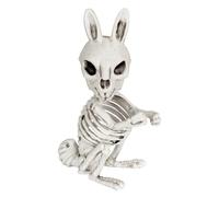 W WIDMANN MILANO Party Fashion 10991 - Scheletro coniglietto, 16 cm, decorazione, scheletro, horror, Halloween, festa a tema