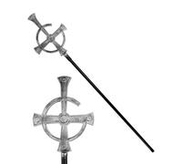 W WIDMANN MILANO Party Fashion 16789 - Bastone da prete con croce, 145 cm, vescovo, papa, sacerdote, bastone da passeggio, accessorio, carnevale, halloween