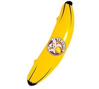 W WIDMANN MILANO Party Fashion 2461B - Banana gonfiabile alta circa 100 cm, elemento decorativo per carnevale, feste hawaiane o feste a tema