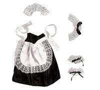 W WIDMANN MILANO Party Fashion 6665C - Set per travestimento da domestica o cameriera composto da cerchietto per la testa, collare, polsini, gonna e grembiule, per feste a tema