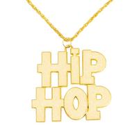 W WIDMANN MILANO Party Fashion 75714 - Collana Hip Hop, oro, accessorio per costume, accessorio, carnevale, festa a tema